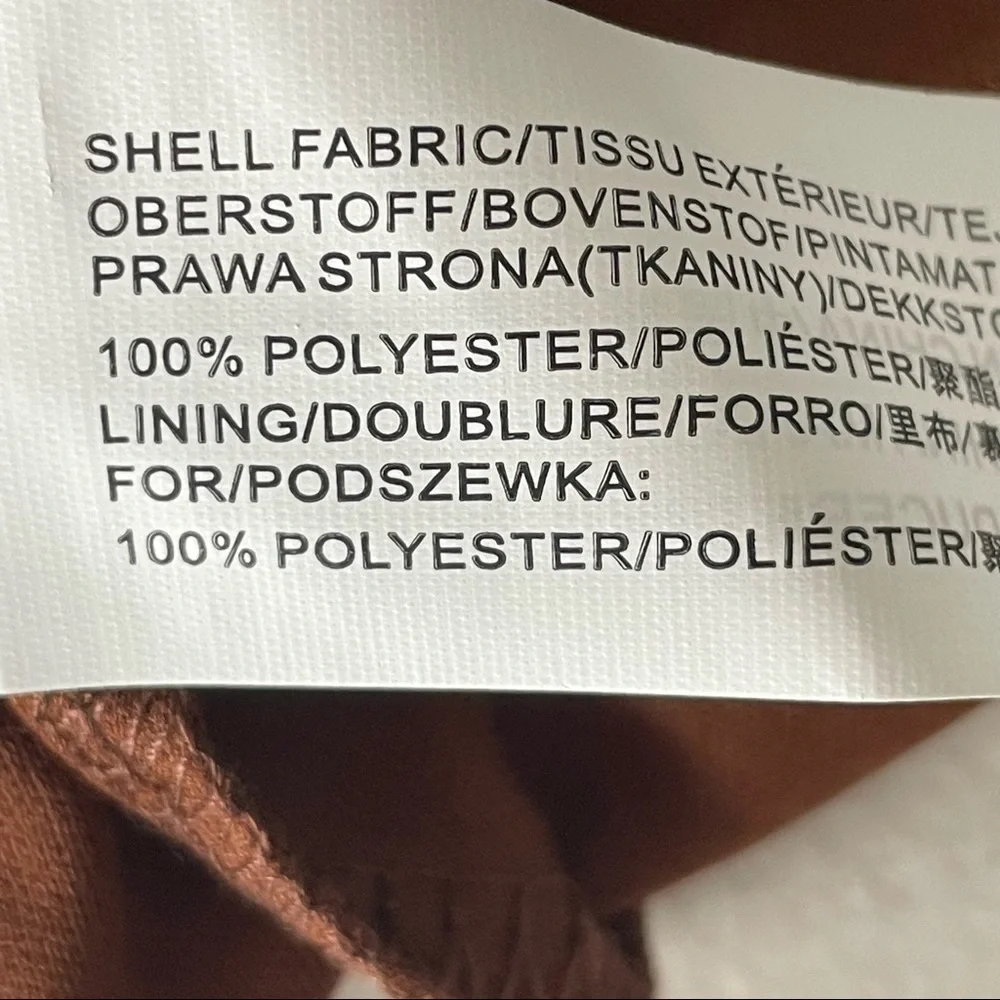 MOON RIVER NWT BROWN SILVER SEQUIN SHORT SLEEVE DRESS SMALL - Picture 9 of 9